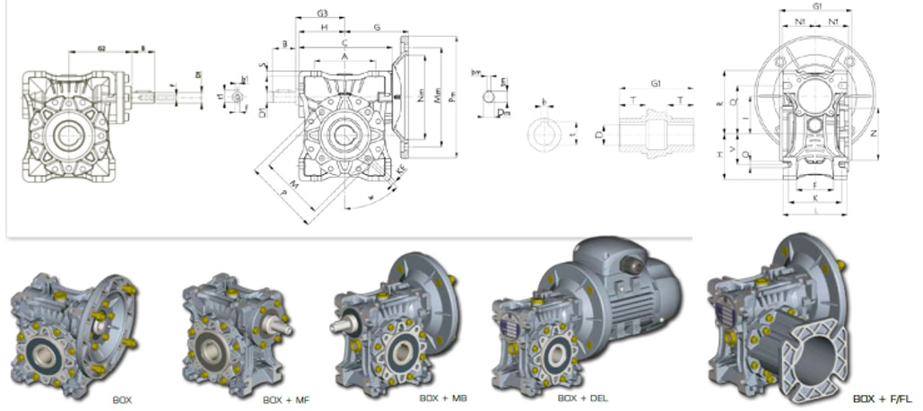 Šnekové převodovky